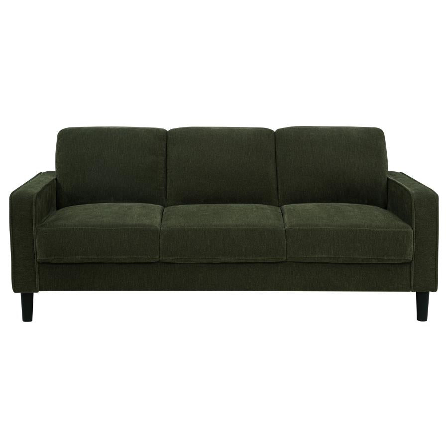 Ruth 2-piece Fabric Upholstered Track Arm Sofa Matcha Green - 511214-S2