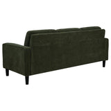 Ruth 2-piece Fabric Upholstered Track Arm Sofa Matcha Green - 511214-S2