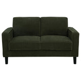 Ruth 2-piece Fabric Upholstered Track Arm Sofa Matcha Green - 511214-S2