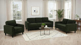 Ruth 3-piece Fabric Upholstered Track Arm Sofa Matcha Green - 511214-S3