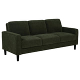 Ruth 3-piece Fabric Upholstered Track Arm Sofa Matcha Green - 511214-S3