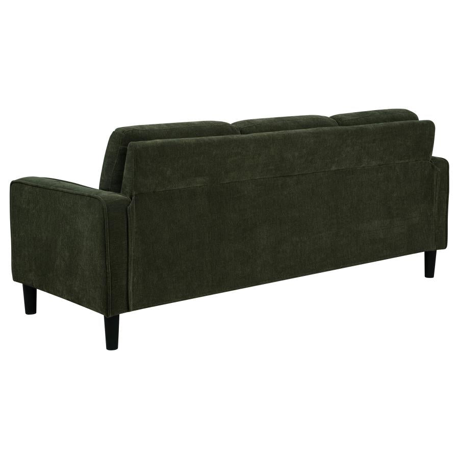 Ruth 3-piece Fabric Upholstered Track Arm Sofa Matcha Green - 511214-S3