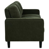 Ruth 3-piece Fabric Upholstered Track Arm Sofa Matcha Green - 511214-S3