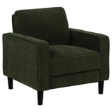 Ruth 3-piece Fabric Upholstered Track Arm Sofa Matcha Green - 511214-S3