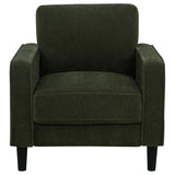 Ruth 3-piece Fabric Upholstered Track Arm Sofa Matcha Green - 511214-S3