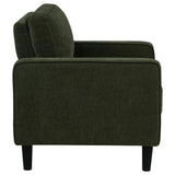 Ruth 3-piece Fabric Upholstered Track Arm Sofa Matcha Green - 511214-S3