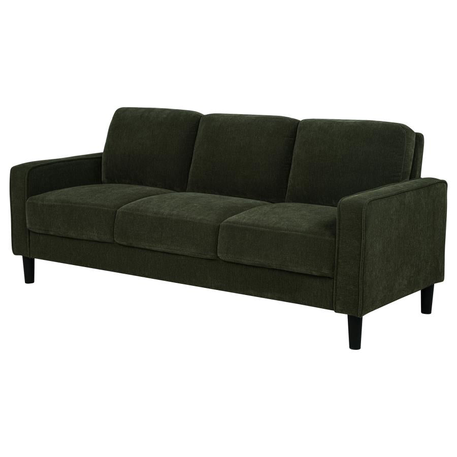 Ruth 77-inch Fabric Upholstered Track Arm Sofa Matcha Green - 511214