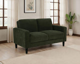 Ruth Fabric Upholstered Track Arm Loveseat Matcha Green - 511215