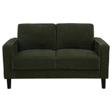Ruth Fabric Upholstered Track Arm Loveseat Matcha Green - 511215