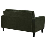 Ruth Fabric Upholstered Track Arm Loveseat Matcha Green - 511215