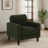 Ruth Fabric Upholstered Track Arm Accent Chair Matcha Green - 511216
