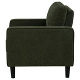 Ruth Fabric Upholstered Track Arm Accent Chair Matcha Green - 511216