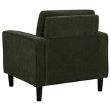 Ruth Fabric Upholstered Track Arm Accent Chair Matcha Green - 511216