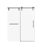 Frameless Single Sliding Shower Doors With Towel Rail & Handle