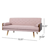 Aidan - Mid Century Modern Tufted Fabric Sofa