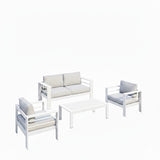 Outdoor Patio Set With All-Weather Thick Cushions