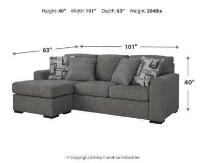 Gardiner Sofa Chaise and Ottoman - 52404U1