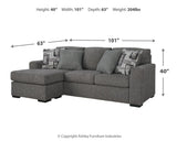 Gardiner Sofa Chaise and Ottoman - 52404U1