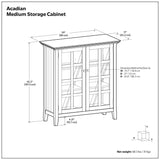 Acadian - Medium Storage Cabinet, Handcrafted