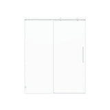 Frameless, Single Sliding Soft Close Shower Doors, 5/16" Sgcc Tempered Glass