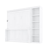 Sturdy Murphy Bed With Desk And Bookshelf