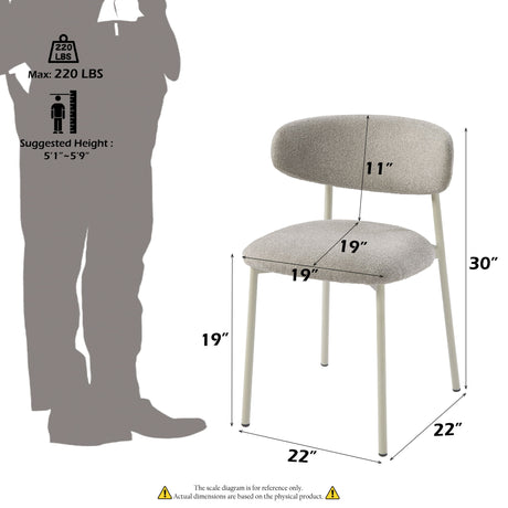 Ingram - Side Chair (Set of 2) - Light Gray