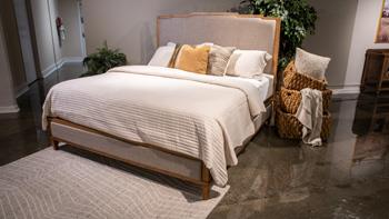 Sharlance Queen Upholstered Panel Headboard - B895-57