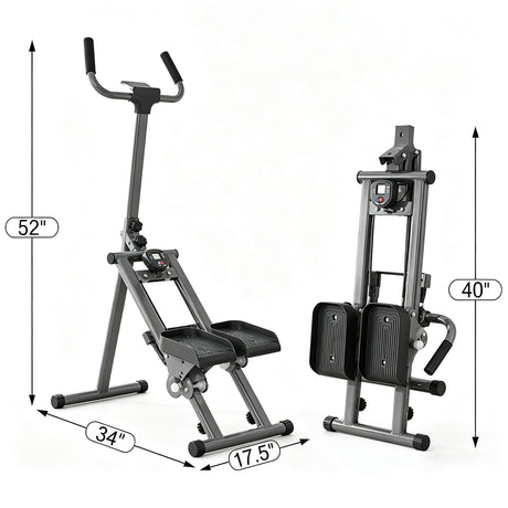 Stair Stepper Machine, Vertical Climber Exercise Equipment With LSD Display