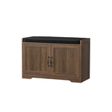 Entryway Shoe Bench With Double Doors