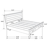 Greely - 5 Piece King Storage Bedroom Set Includes Bed, Nightstand, Dresser, Mirror & Chest - Rustic Brown