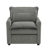 Modern Single Seat Accent Chair With Side Storage Pockets