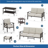 Patio Furniture Set & Coffee Table For Backyard
