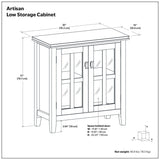 Artisan - Handcrafted Low Storage Cabinet