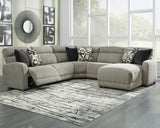 Colleyville 5-Piece Power Reclining Sectional with Chaise - 54405S14