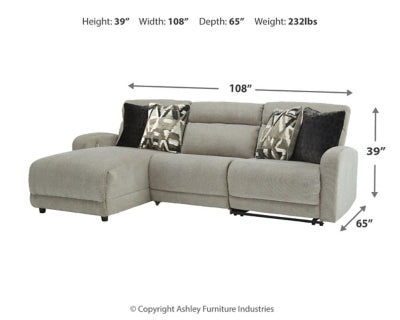 Colleyville 3-Piece Power Reclining Sectional with Chaise - 54405S4