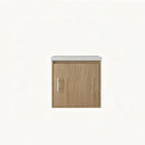 Floating Bathroom Vanity Combo, Wall Mounted Cabinet With Sink & Soft Close Doors For Small Bathrooms