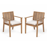 Patio Dining Chair, Comfortable Waterproof Seating (Set of 2)