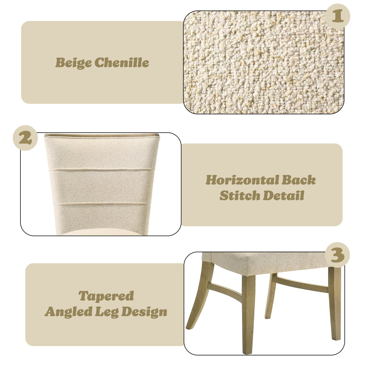 Olinda - Side Chair (Set of 2) - Beige
