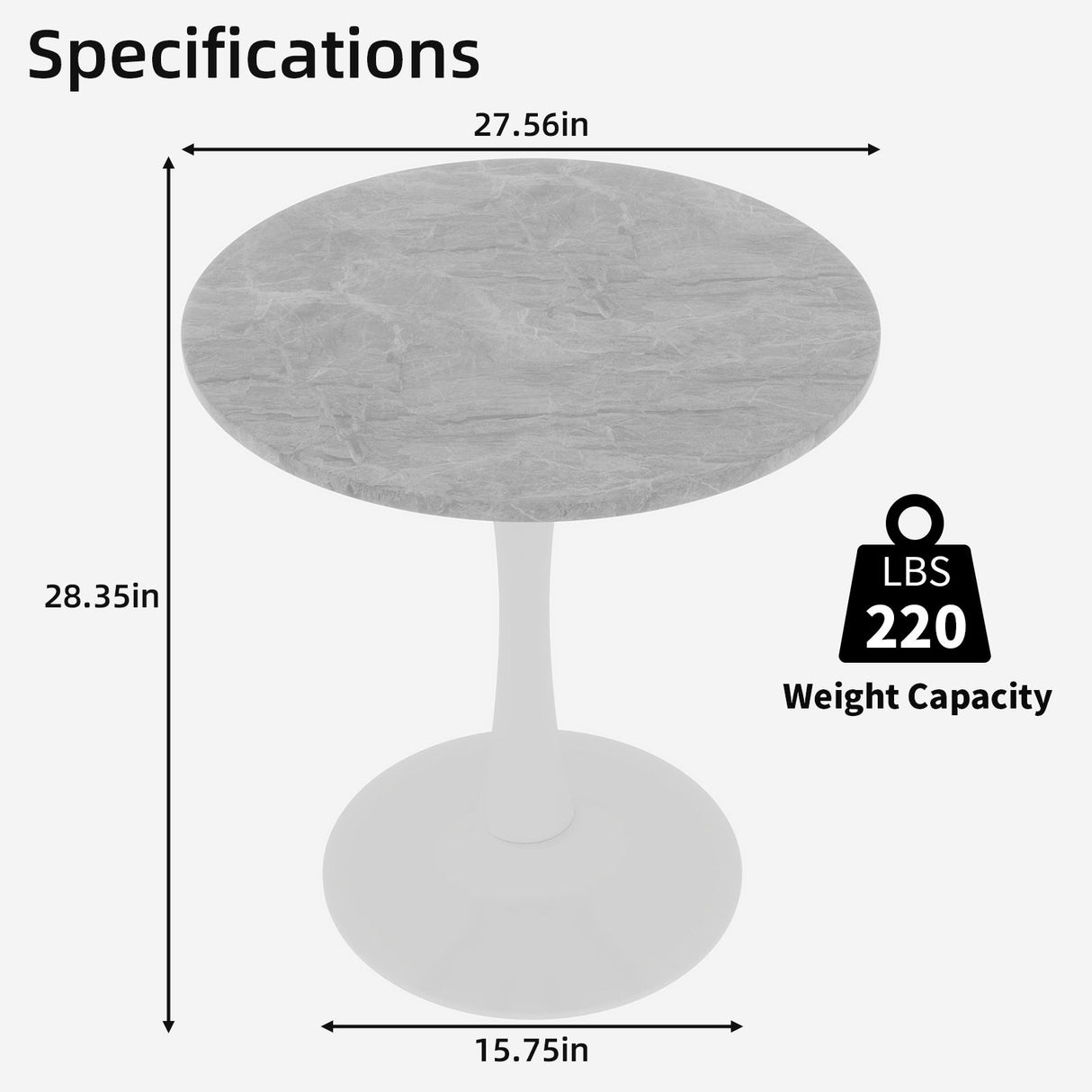 Coffee Table & Round Top