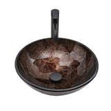 Vessel Sink With Faucet And Pop-Up Drain