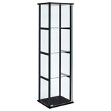 Serena - 4 Shelf Curio Cabinet - Black