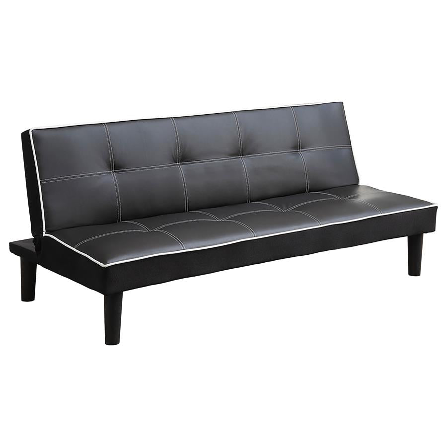Katrina Upholstered Tufted Convertible Sofa Bed Black - 550044