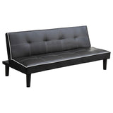 Katrina Upholstered Tufted Convertible Sofa Bed Black - 550044