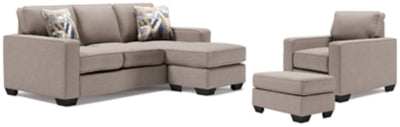 Greaves Sofa Chaise, Chair, and Ottoman - 55104U3
