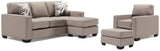 Greaves Sofa Chaise, Chair, and Ottoman - 55104U3