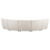 Charlotte 5-piece Upholstered Modular Sectional Sofa Ivory - 551300-S5