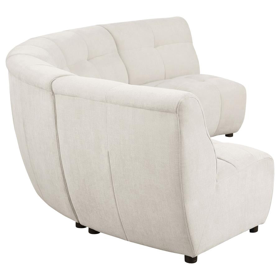 Charlotte 5-piece Upholstered Modular Sectional Sofa Ivory - 551300-S5