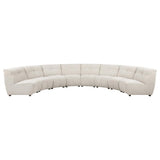 Charlotte 8-piece Upholstered Modular Sectional Sofa Ivory - 551300