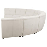 Charlotte 8-piece Upholstered Modular Sectional Sofa Ivory - 551300