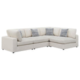 Serene 4-piece Upholstered Modular Sectional Sofa Beige - 551321-SETA